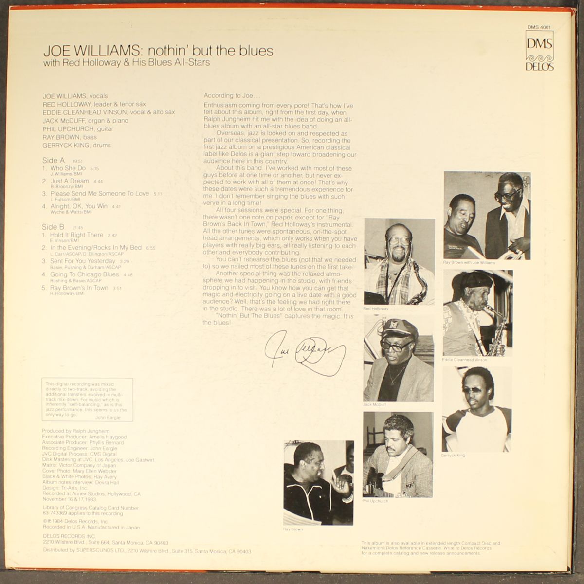 nothin' but the blues by JOE WILLIAMS