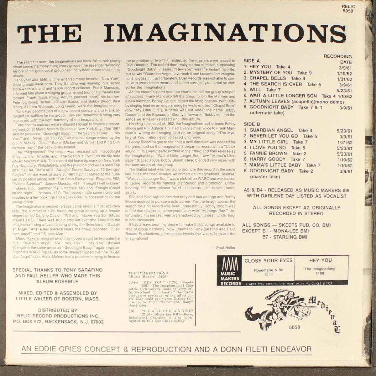 tony sarafino presents by IMAGINATIONS