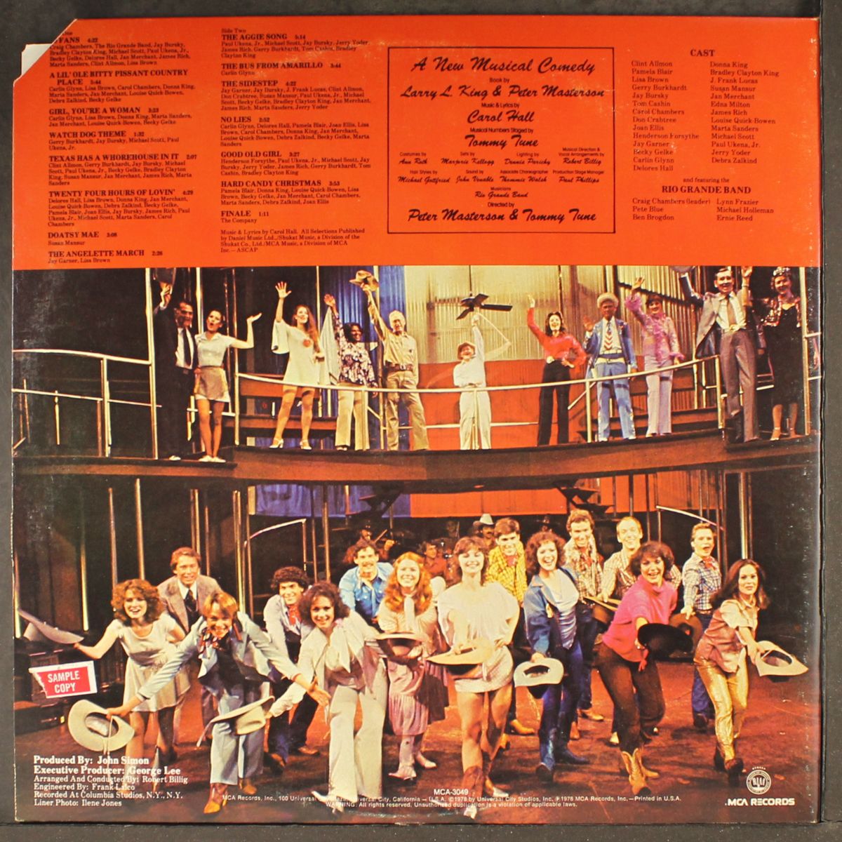 the best little whorehouse in texas by ORIGINAL CAST