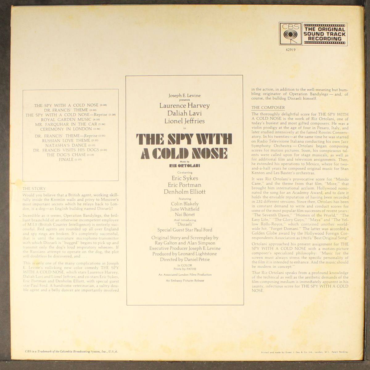 the spy with a cold nose by SOUNDTRACK