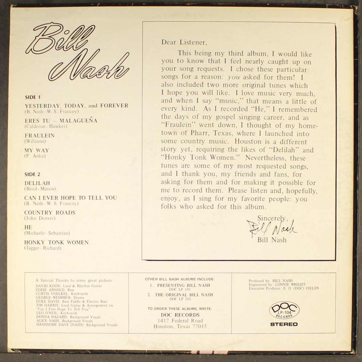 bill nash by BILL NASH