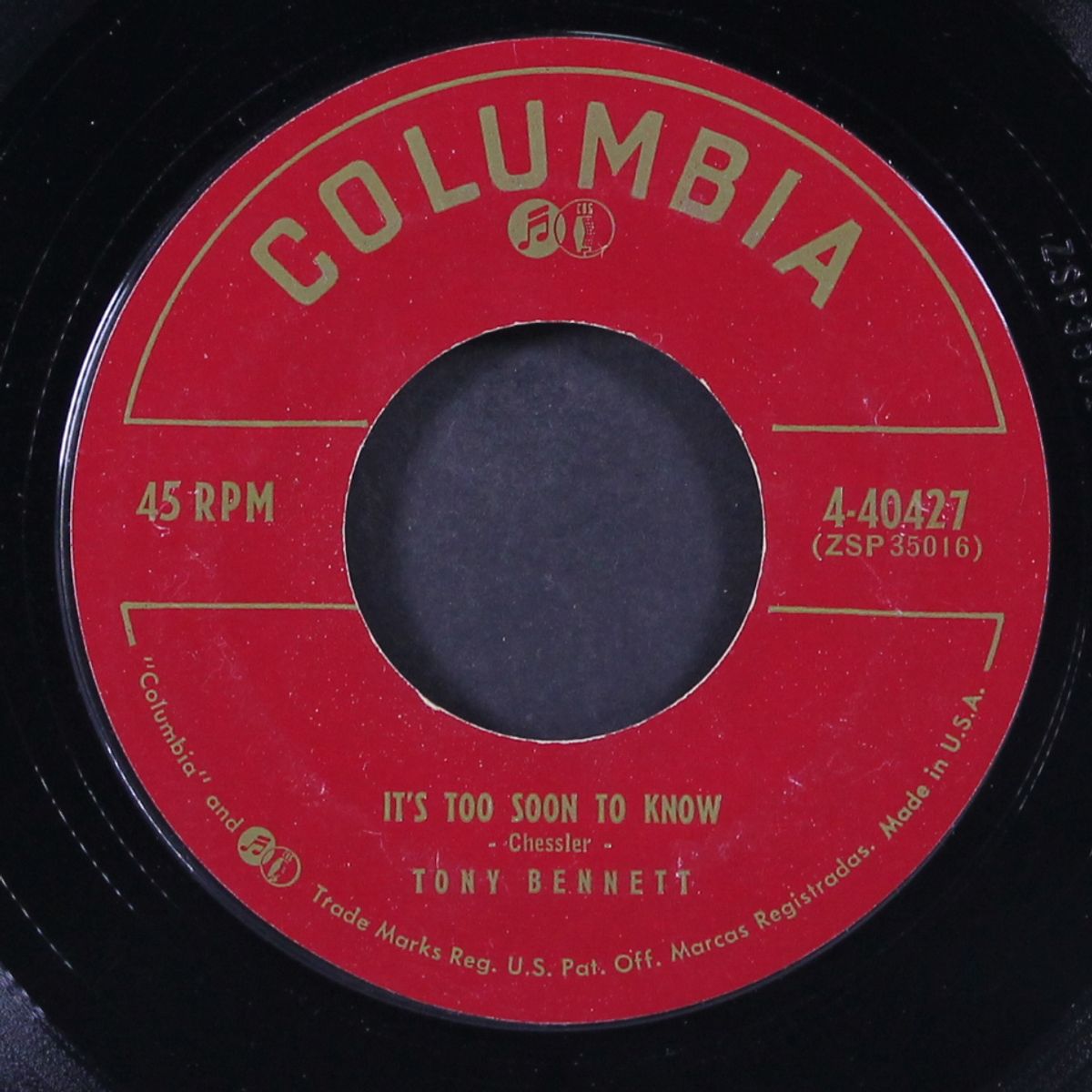 close your eyes / it's too soon to know by TONY BENNETT