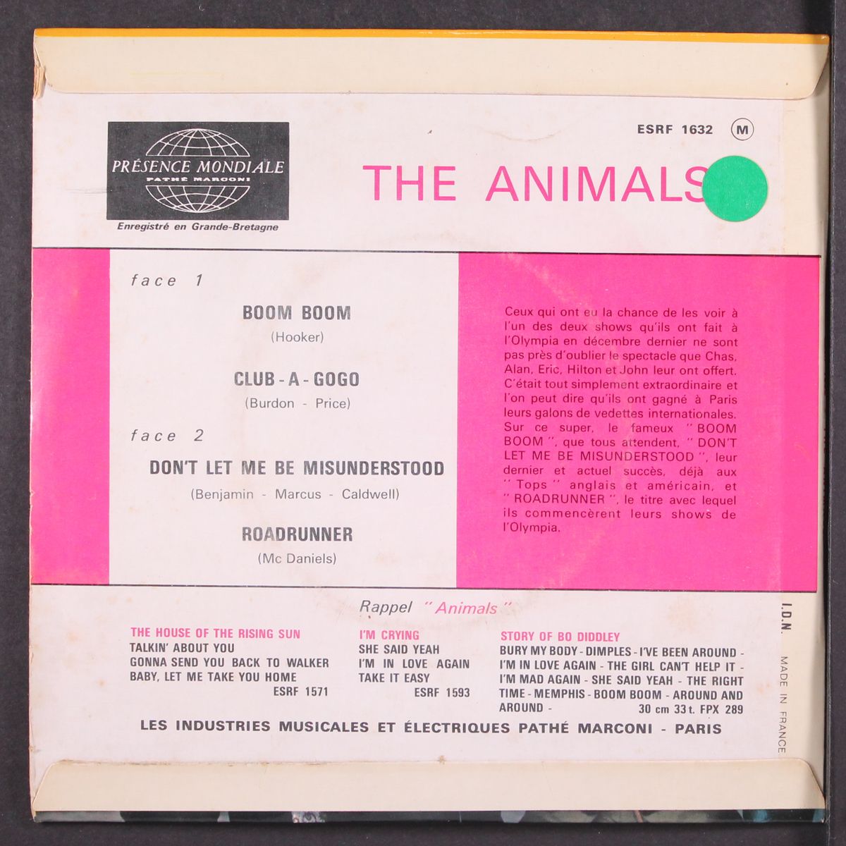 boom-boom by ANIMALS