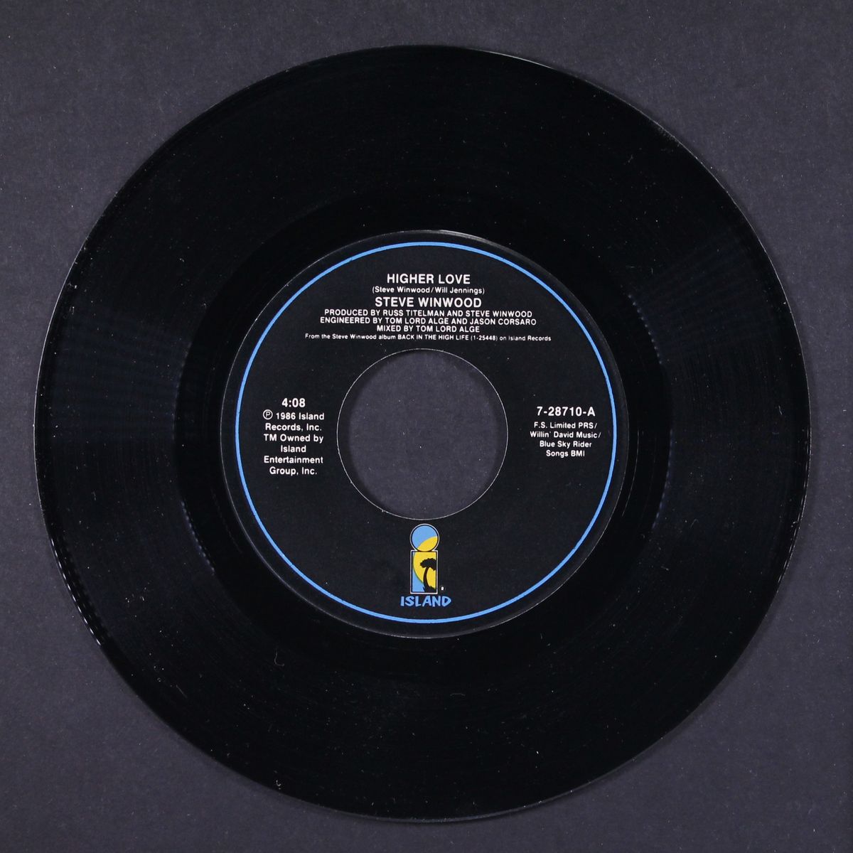 higher love / and i go by STEVE WINWOOD