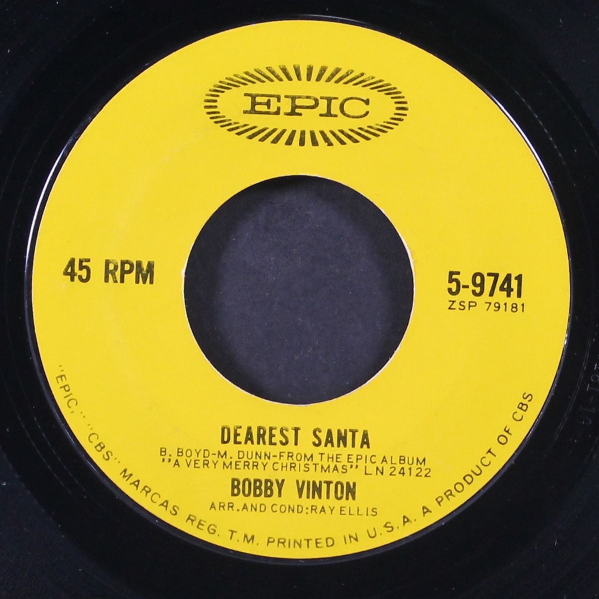 the bell that couldn't jingle / dearest santa by BOBBY VINTON
