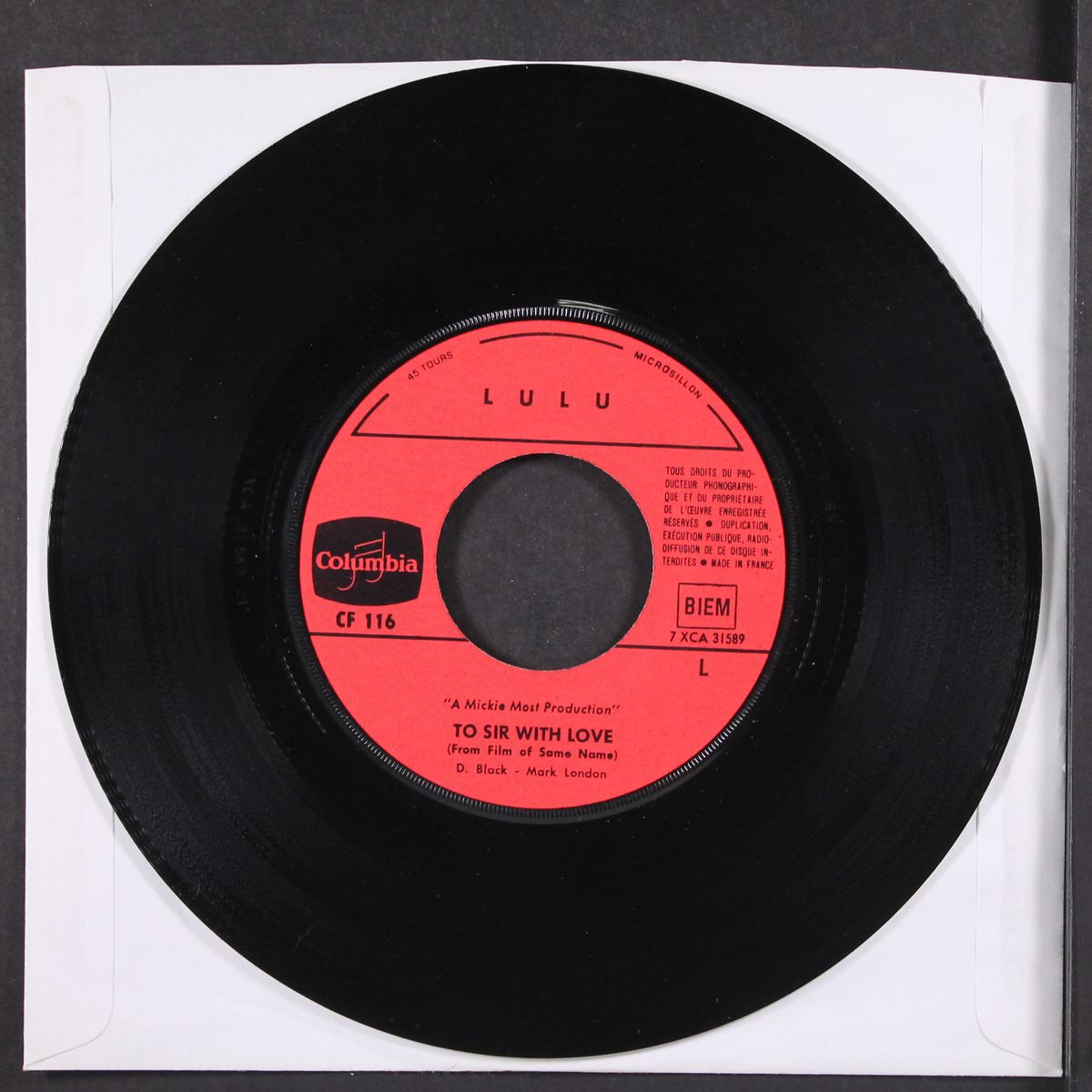 to sir with love / let's pretend by LULU