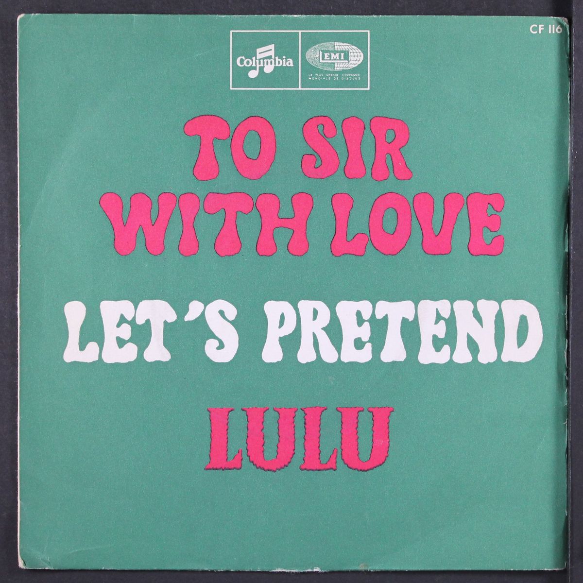 to sir with love / let's pretend by LULU