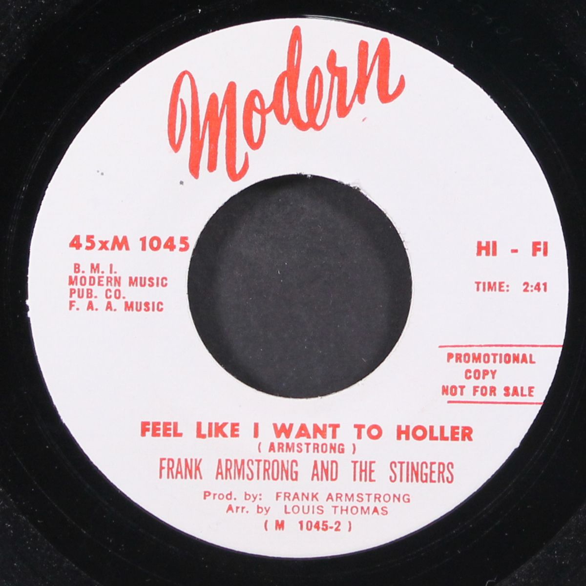 stuffed peppers / feel like i want to holler by FRANK ARMSTRONG & STINGERS