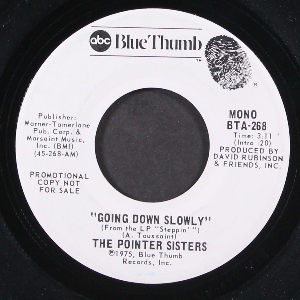 going down slowly / mono by POINTER SISTERS