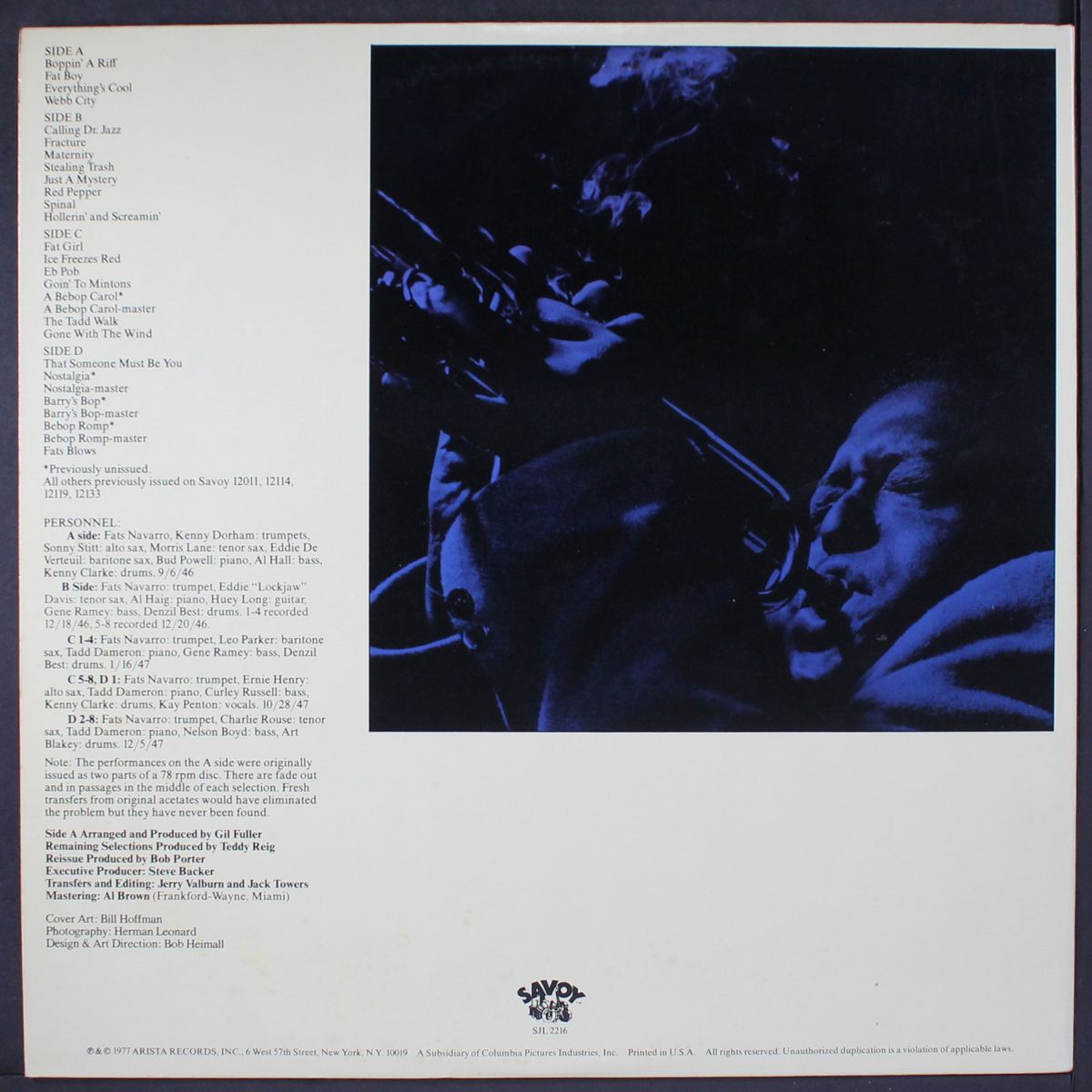 fat girl - the savoy sessions by FATS NAVARRO