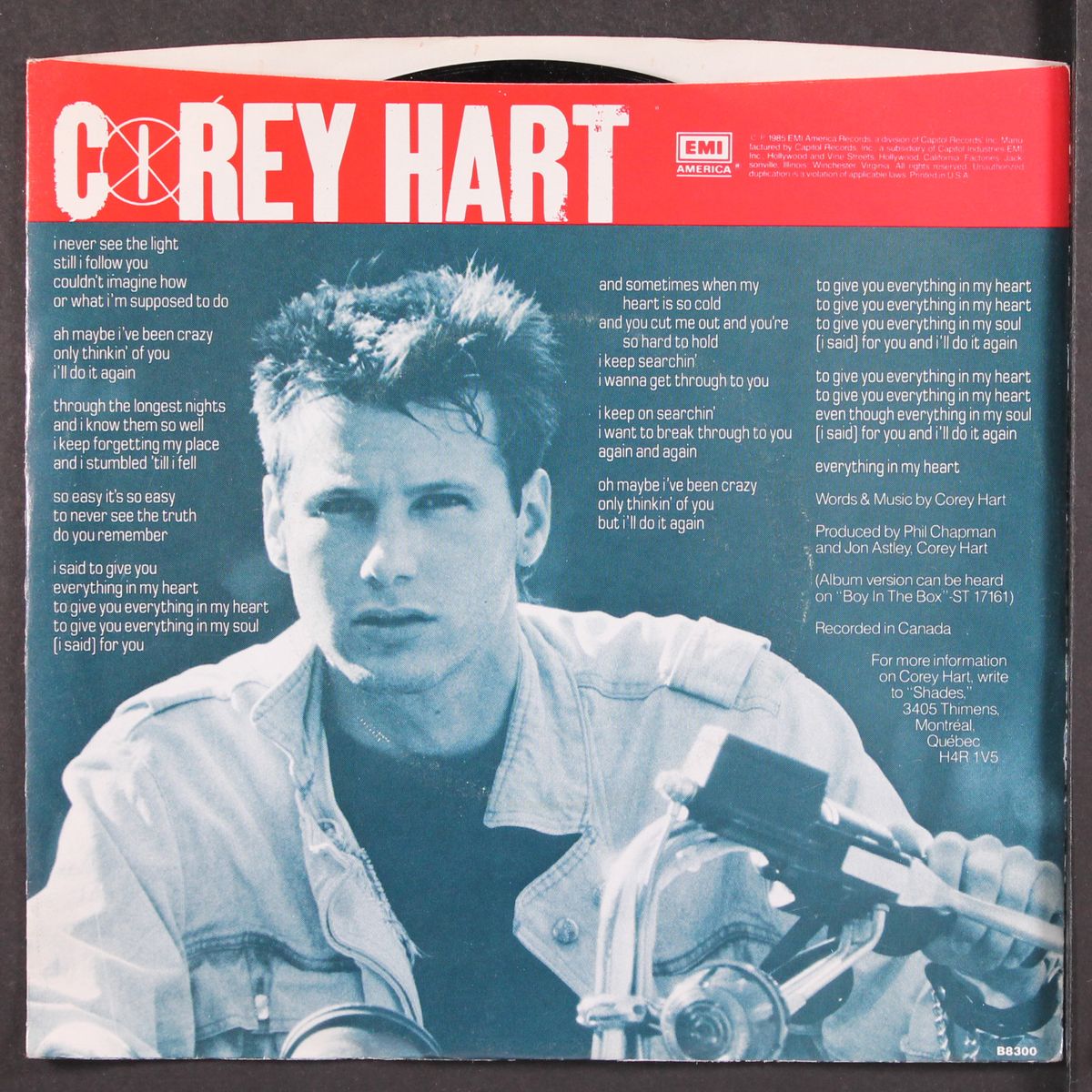 everything in my heart / sunny place - shady people by COREY HART