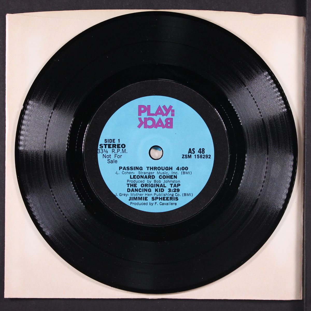 passing through, the original tap dancing kid / swim, welcome to the d by LEONARD COHEN, JIMMIE SPHEERIS / SONS OF CHAMPLI