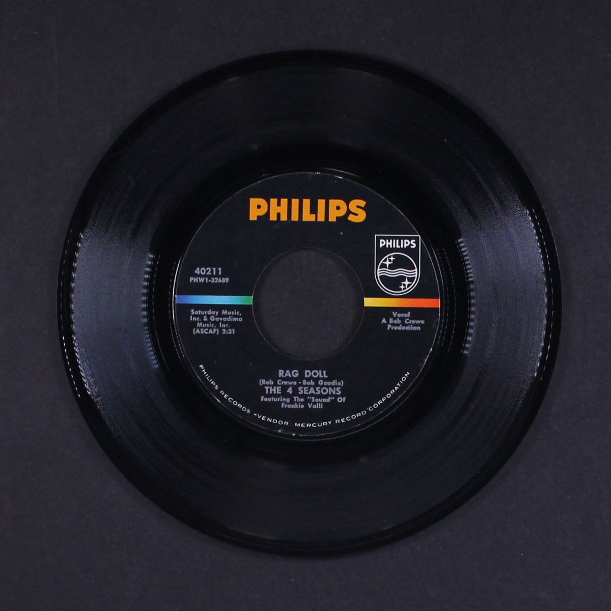 rag doll / silence is golden by FOUR SEASONS