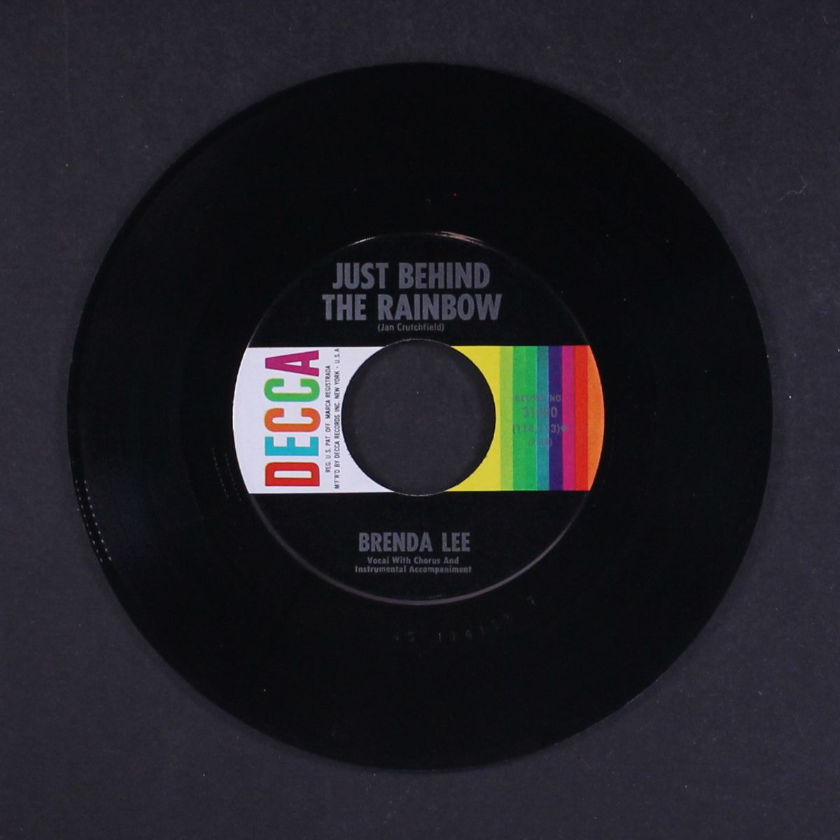 is it true / just behind the rainbow by BRENDA LEE