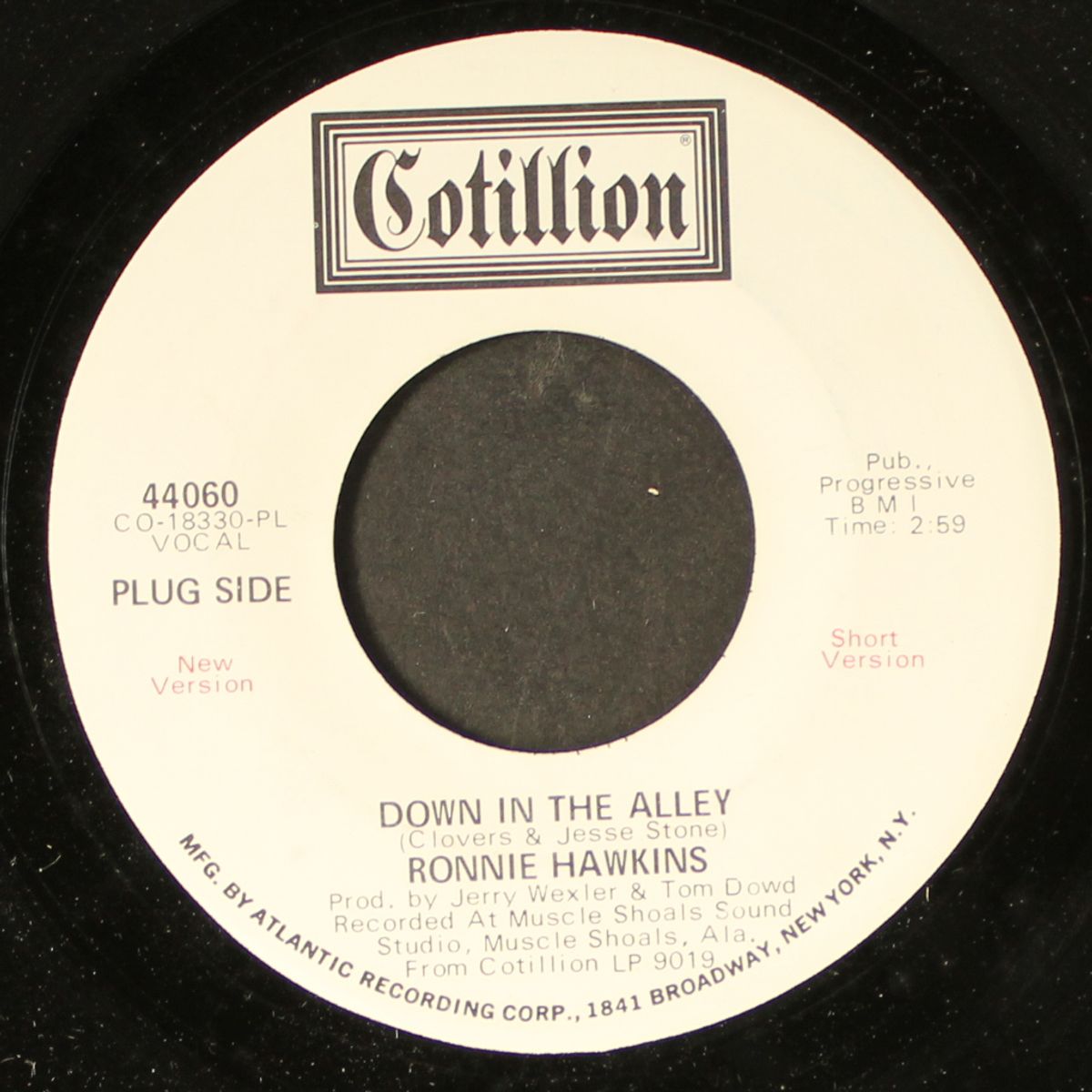 down in the alley (short ver) / same by RONNIE HAWKINS