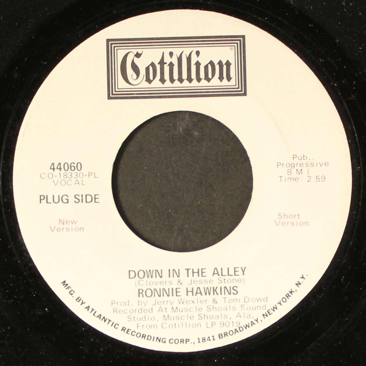 down in the alley (short ver) / same by RONNIE HAWKINS