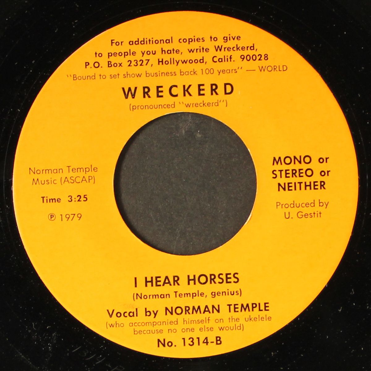 i hear horses by NORMAN TEMPLE