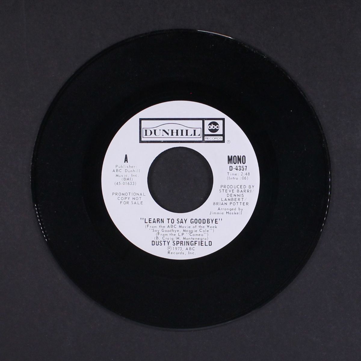 learn to say goodbye by DUSTY SPRINGFIELD
