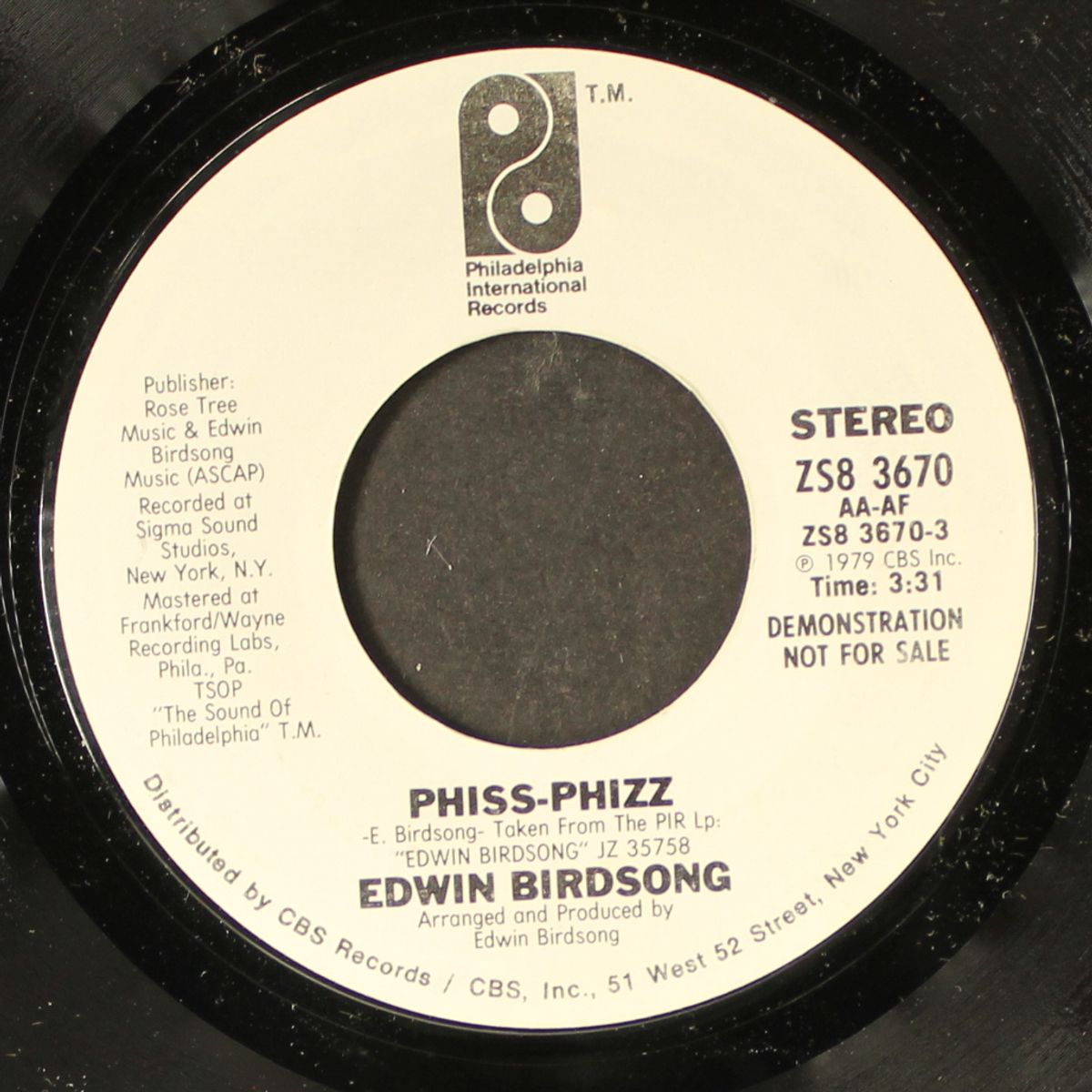 phiss-phizz / same by EDWIN BIRDSONG