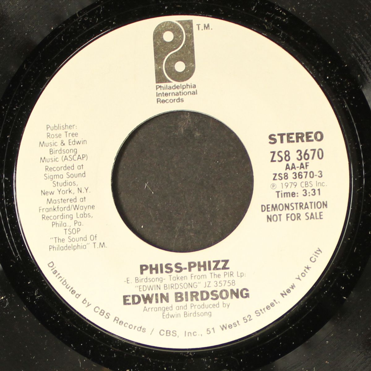 phiss-phizz / same by EDWIN BIRDSONG