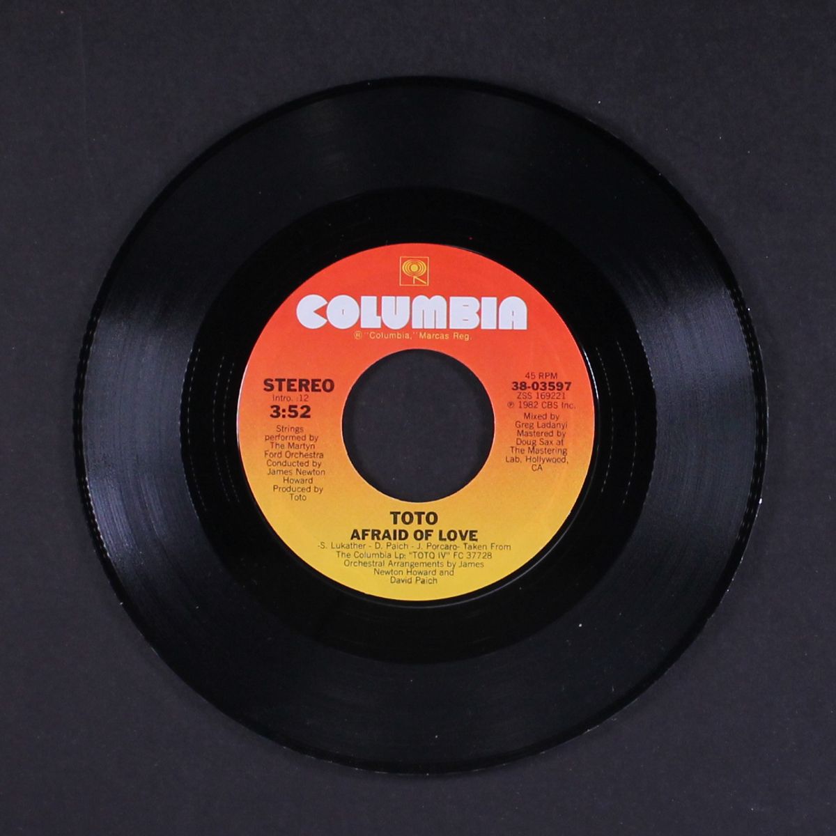 i won't hold you back / afraid of love by TOTO