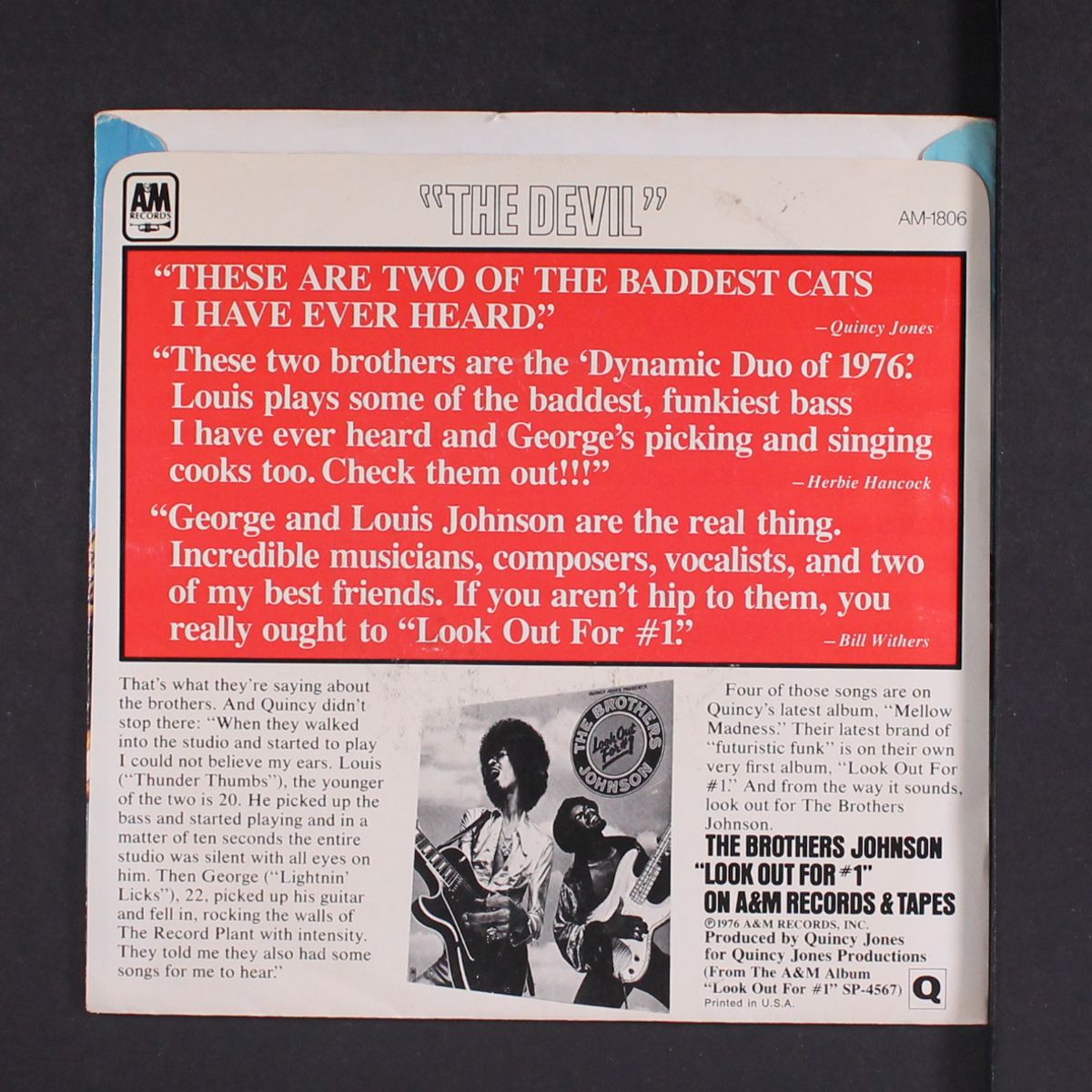 i'll be good to you / the devil by BROTHERS JOHNSON