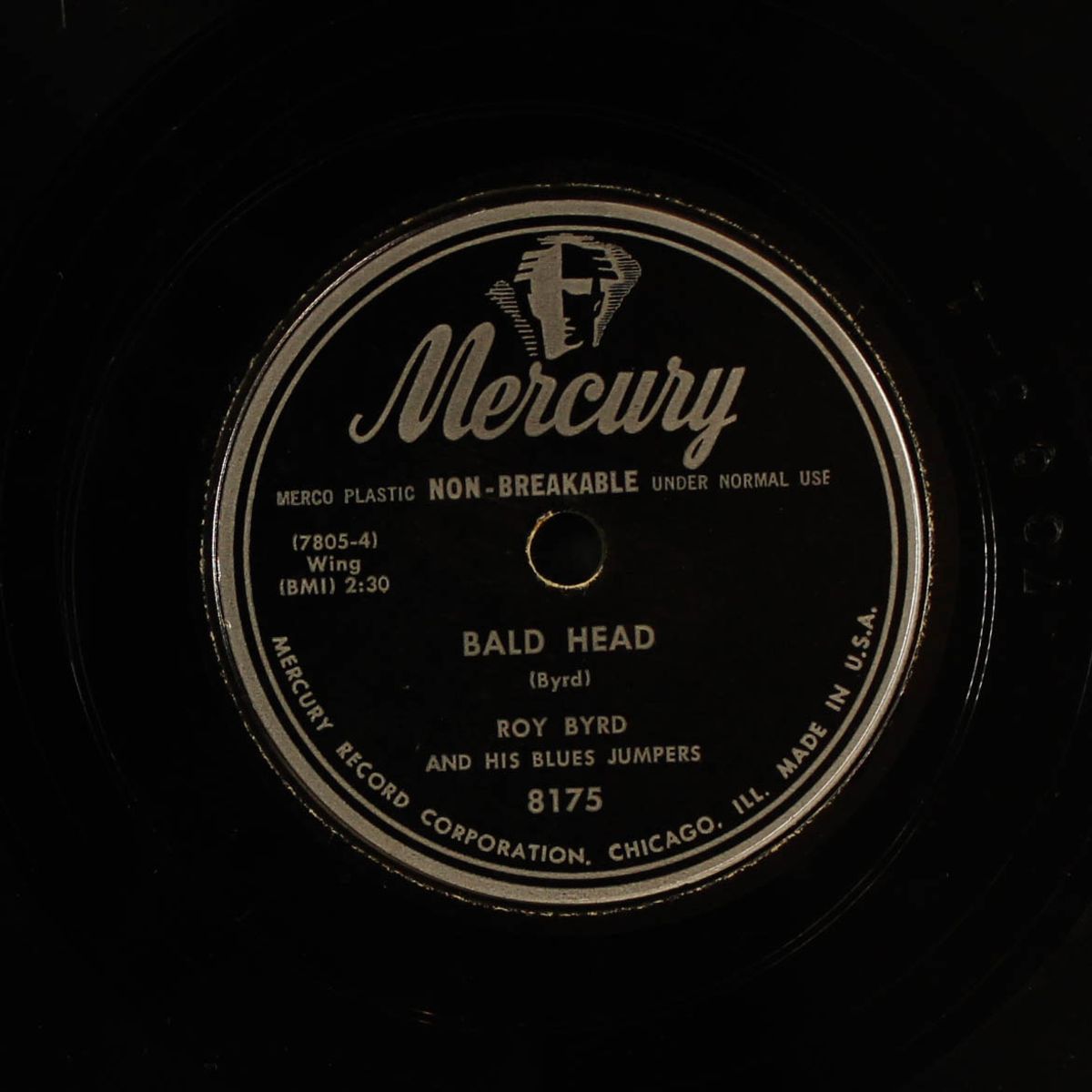 bald head / hey now baby by ROY BYRD