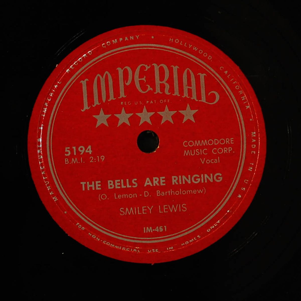 lillie mae / the bells are ringing by SMILEY LEWIS