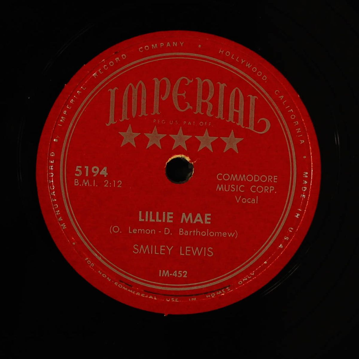 lillie mae / the bells are ringing by SMILEY LEWIS