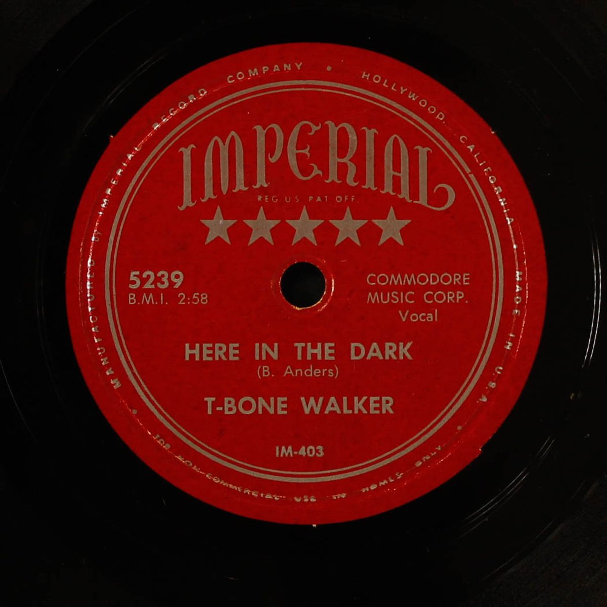 party girl / here in the dark by T-BONE WALKER