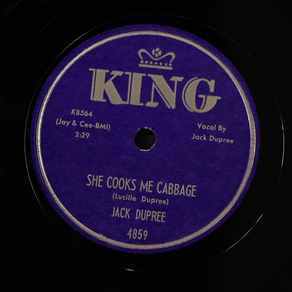 she cooks me cabbage / silent partner by JACK DUPREE