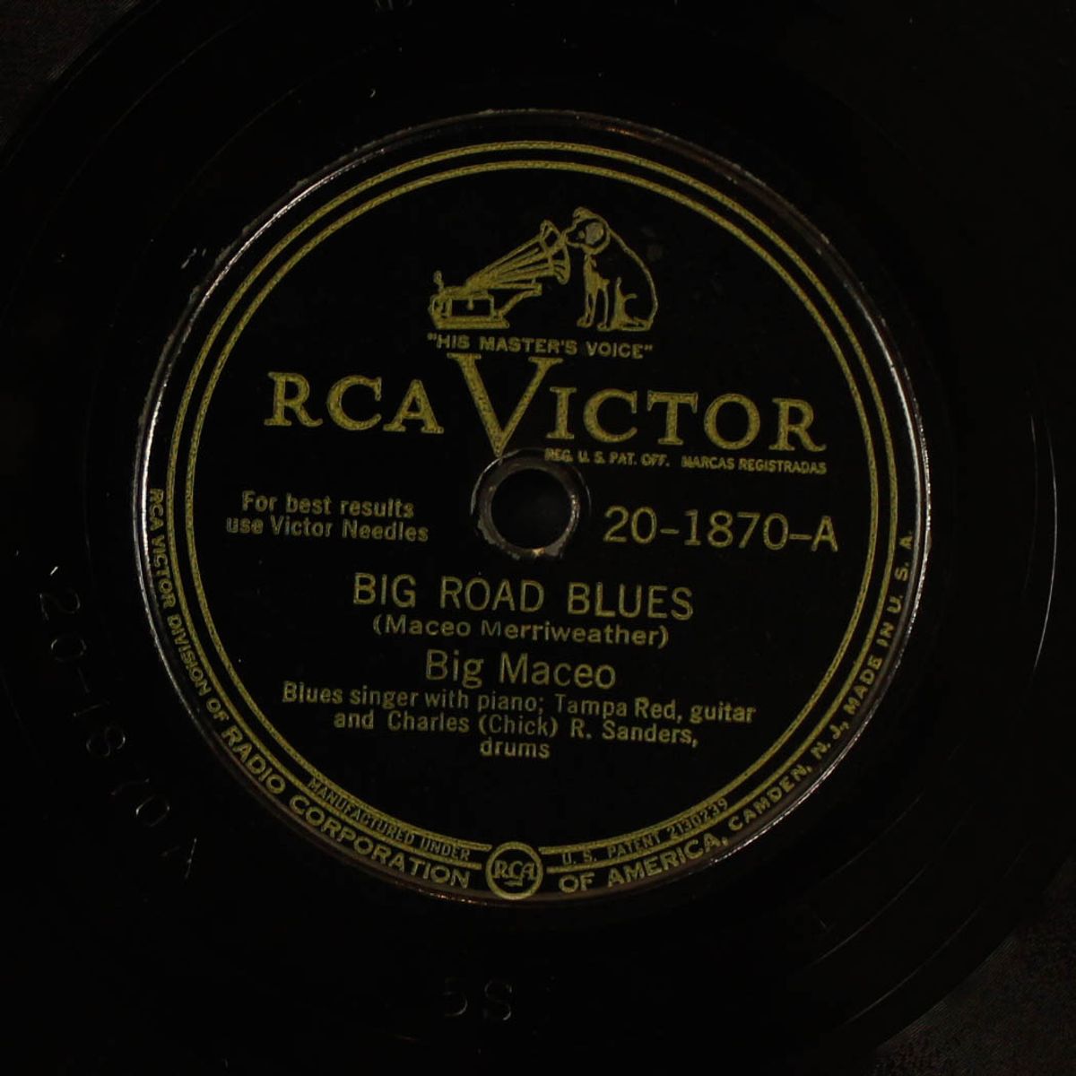 big road blues / won't be a fool no more by BIG MACEO