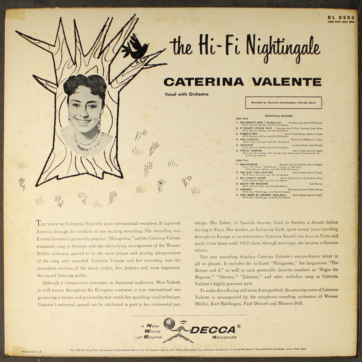 the hi-fi nightingale by CATERINA VALENTE