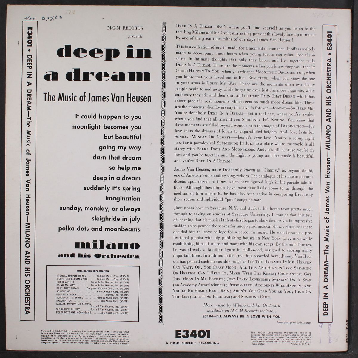 deep in a dream by MILANO