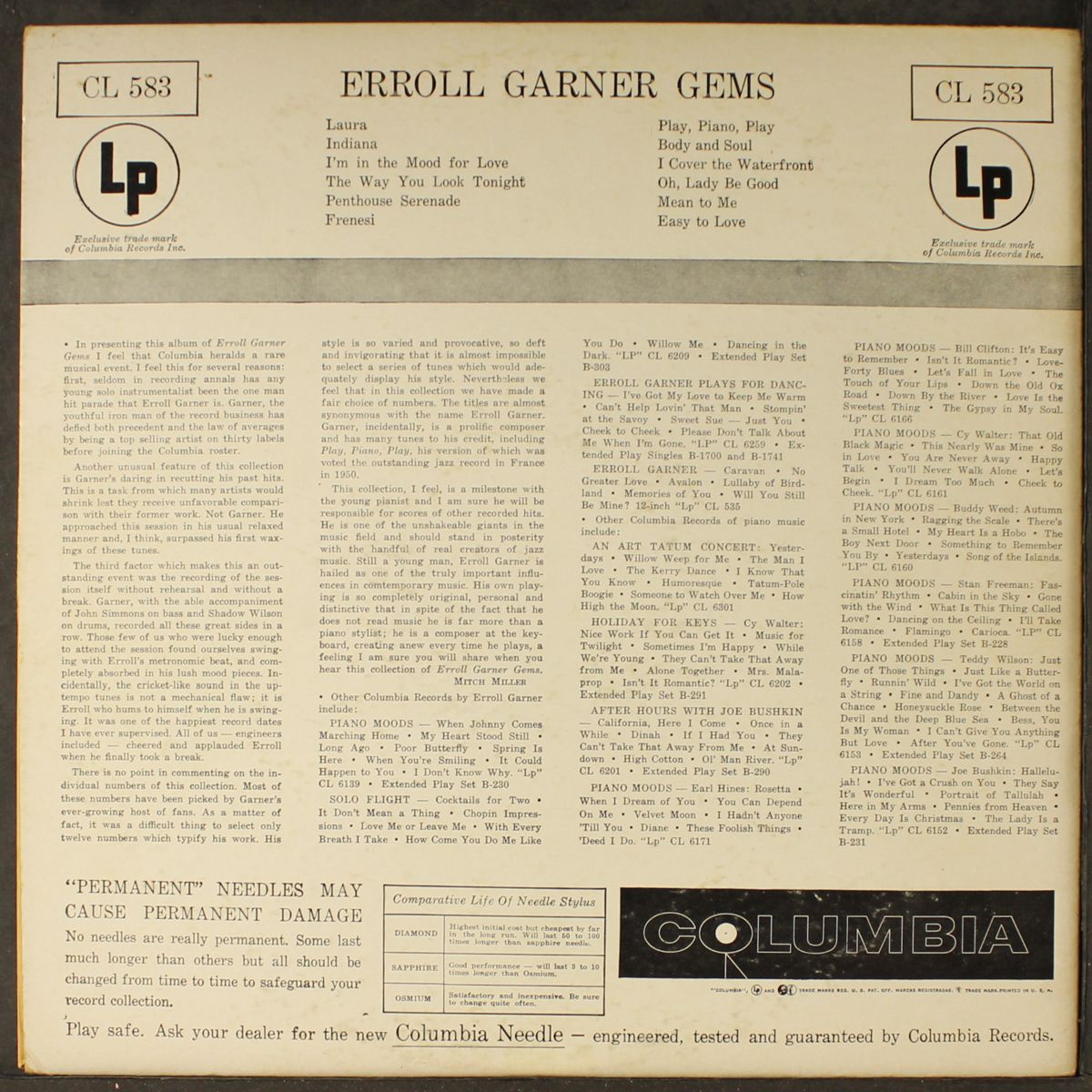 gems by ERROLL GARNER