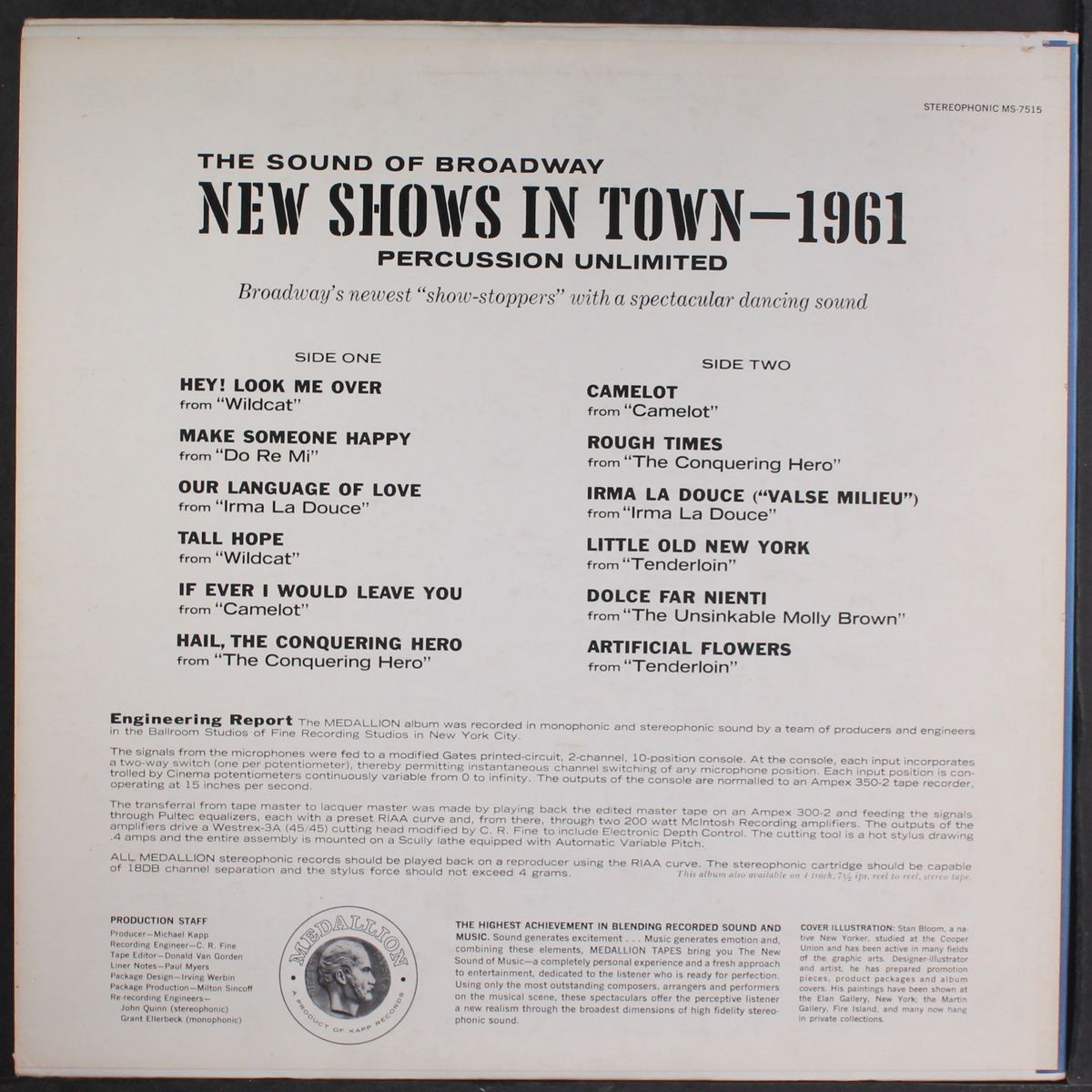 new shows in town, 1961 by PERCUSSION UNLIMITED