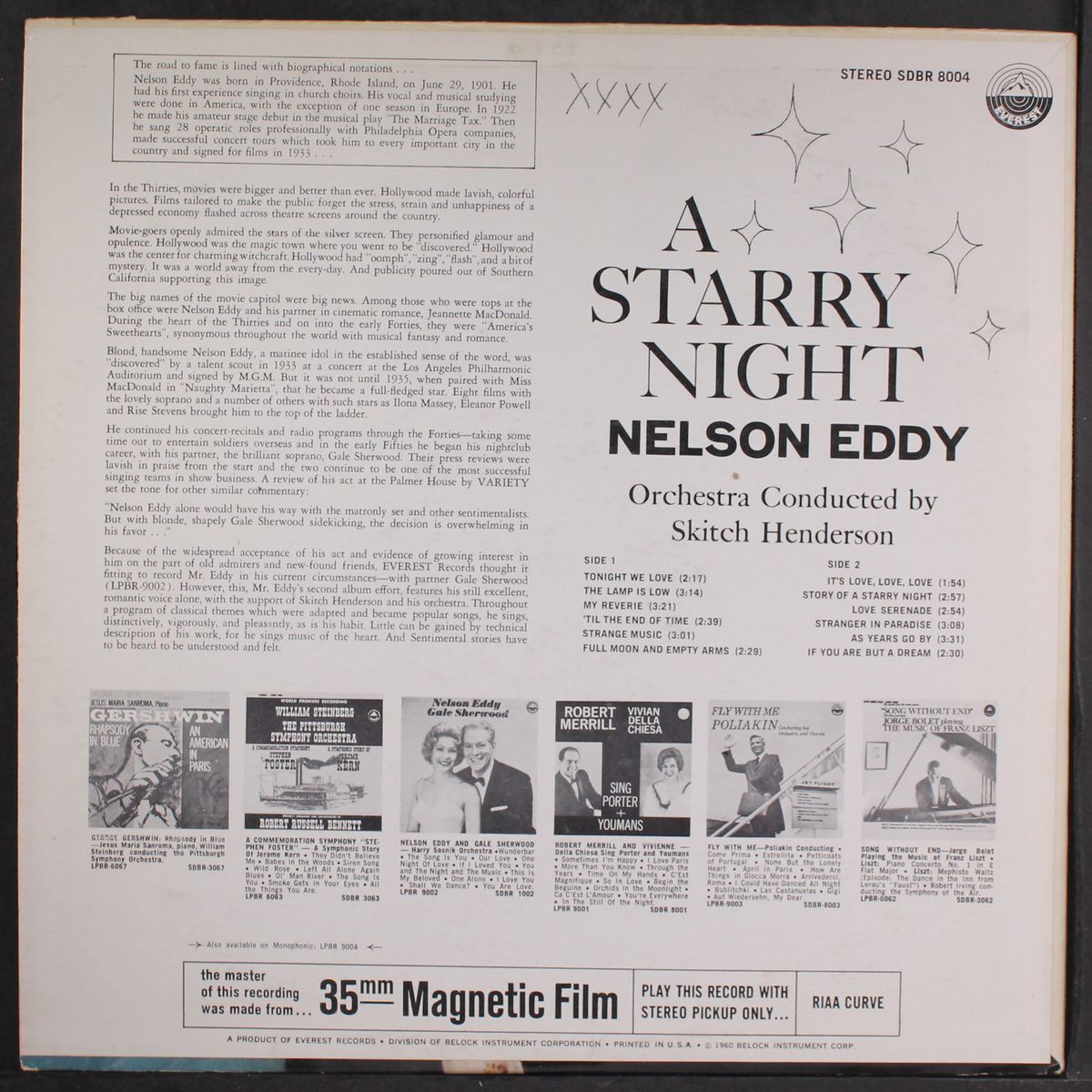a starry night by NELSON EDDY