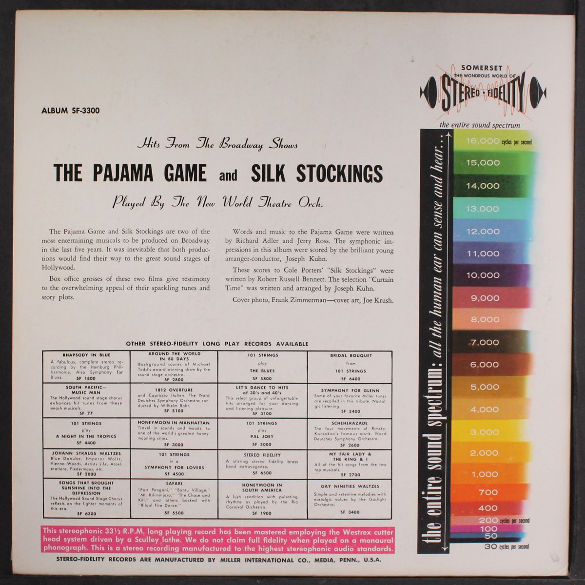 the pajama game / silk stockings by NEW WORLD THEATRE ORCHESTRA