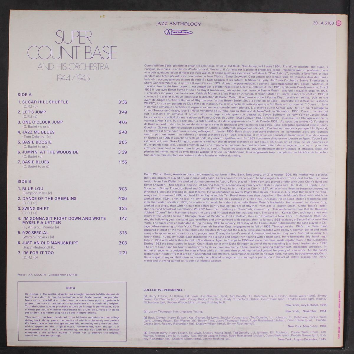 1944/1945 by COUNT BASIE