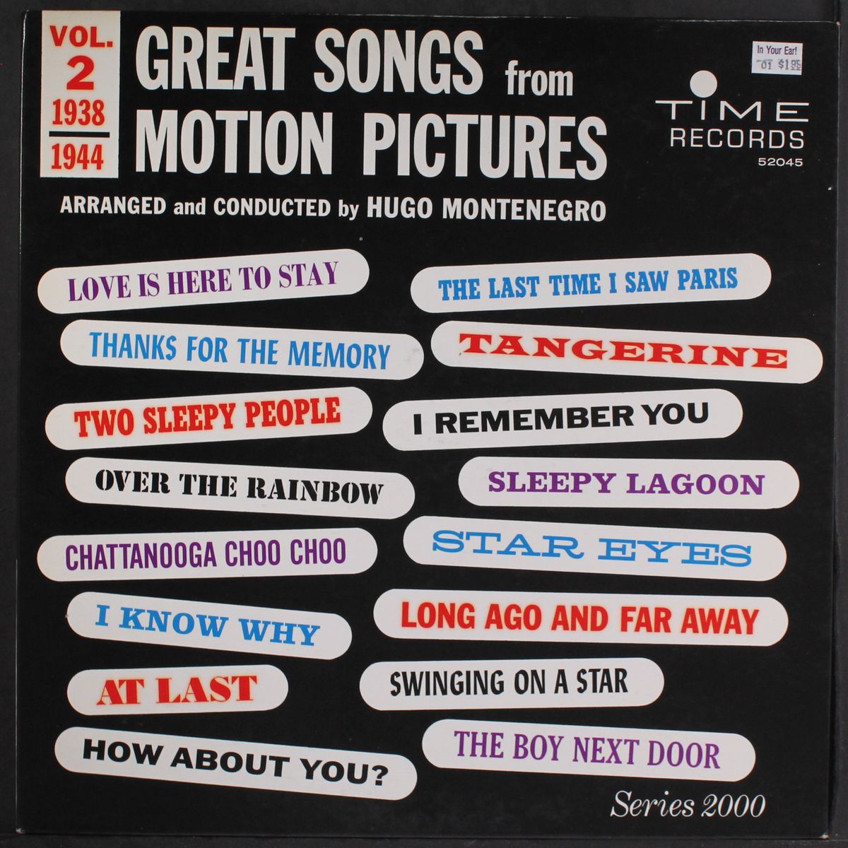 great songs from motion pictures, vol. 2 (1938-1944) by HUGO MONTENEGRO