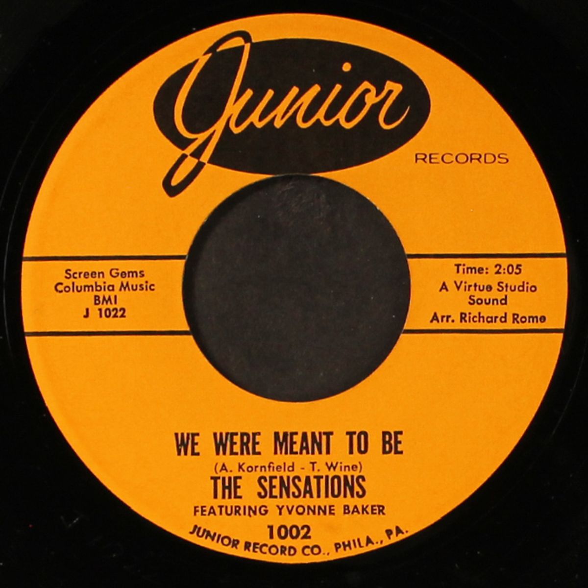 it's good enough for me / we were meant to be by YVONNE BAKER & SENSATIONS