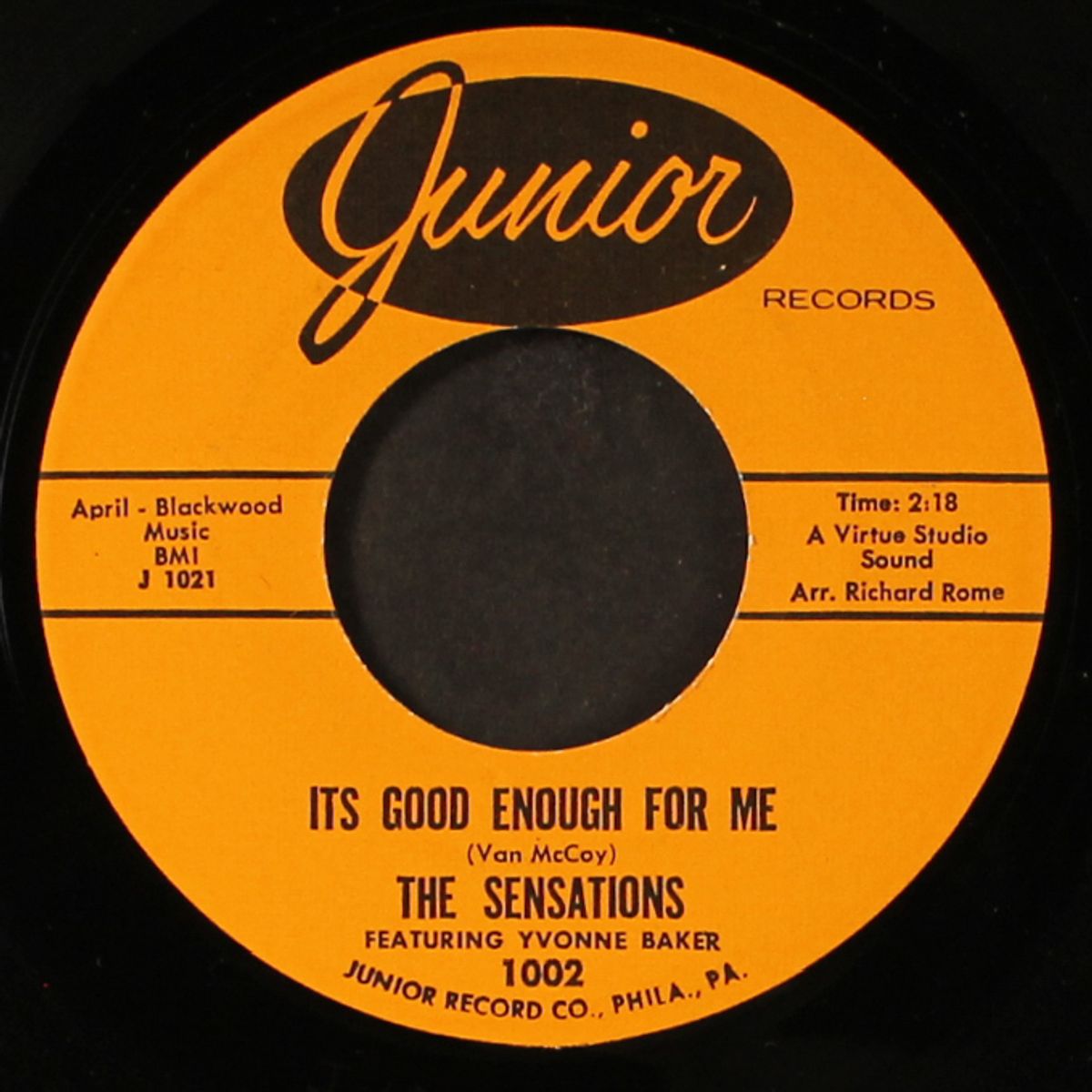 it's good enough for me / we were meant to be by YVONNE BAKER & SENSATIONS