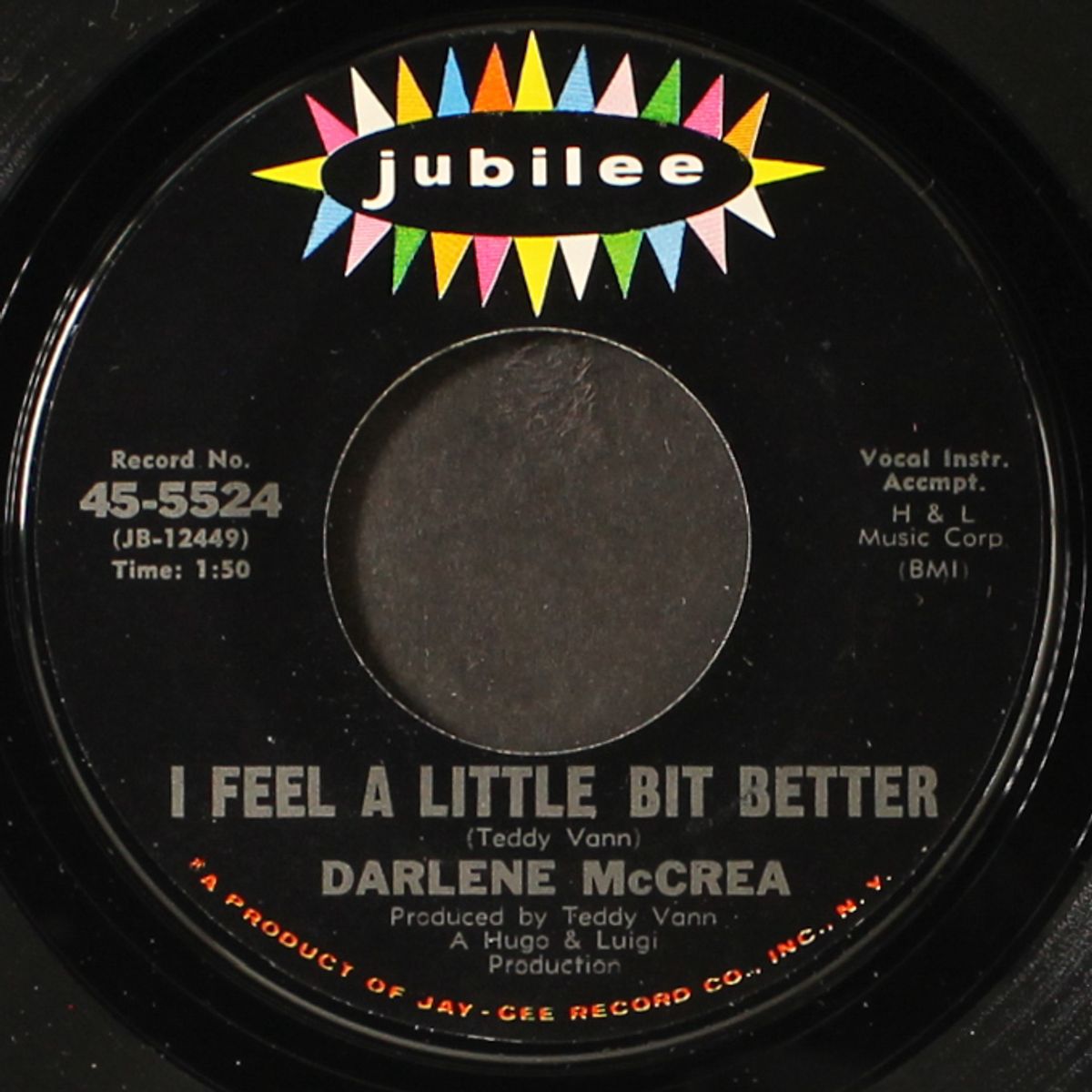 i feel a little bit better / soulful feeling by DARLENE MCCREA