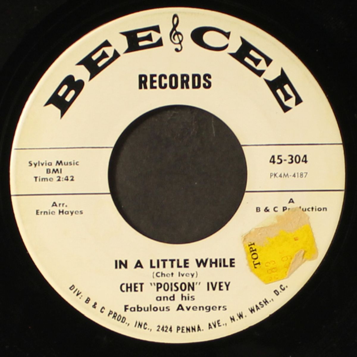 is it too late / in a little while by CHET 'POISON' IVEY