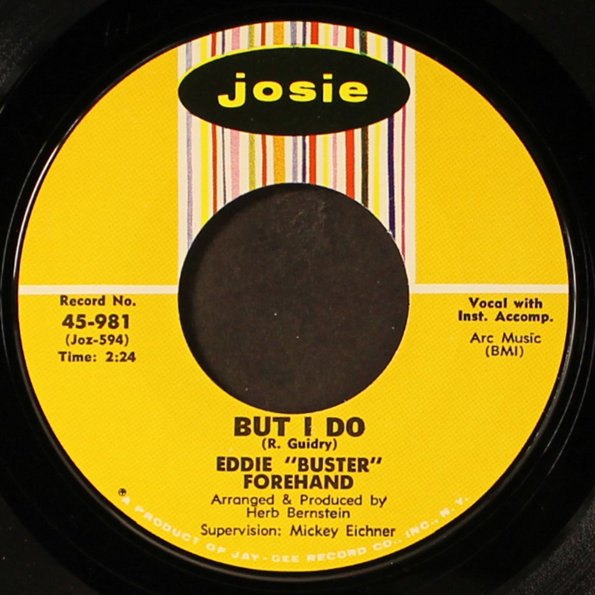 but i do / i'm so lonely by EDDIE 'BUSTER' FOREHAND