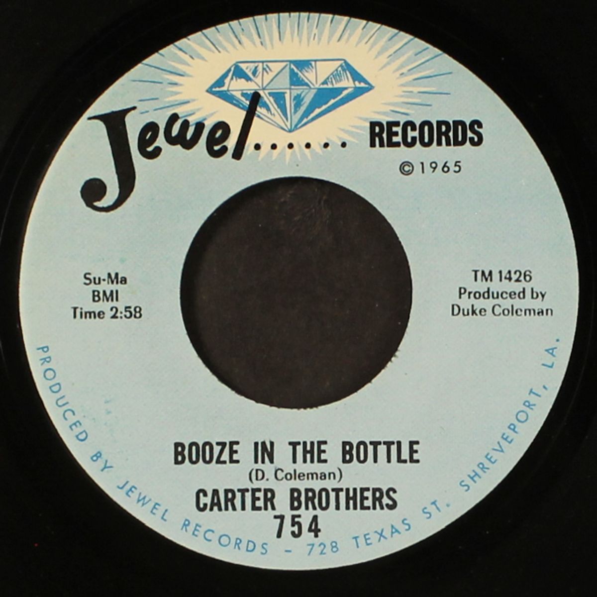 booze in the bottle / stop talking in your sleep by CARTER BROTHERS
