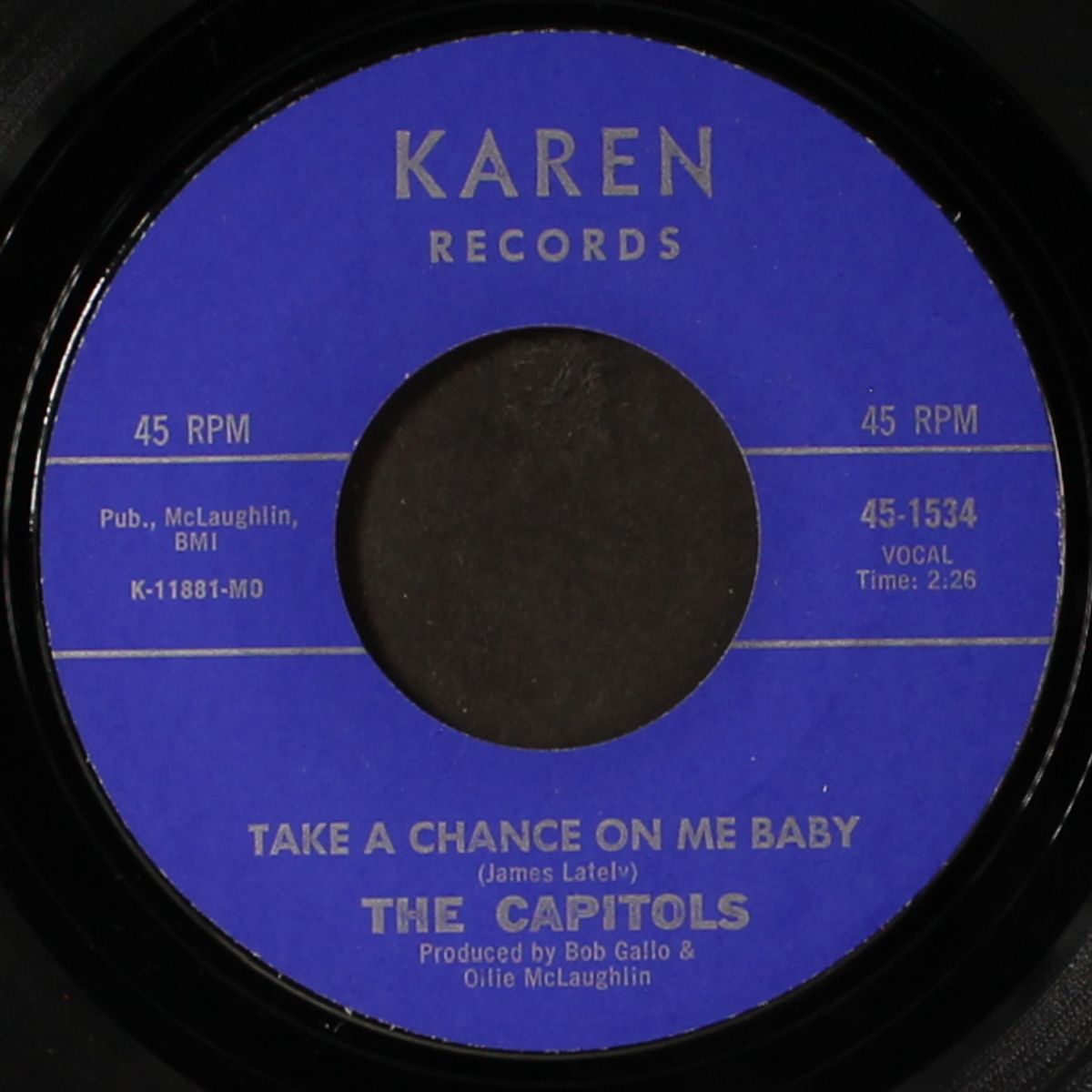 take a chance on me baby / patty cake by CAPITOLS