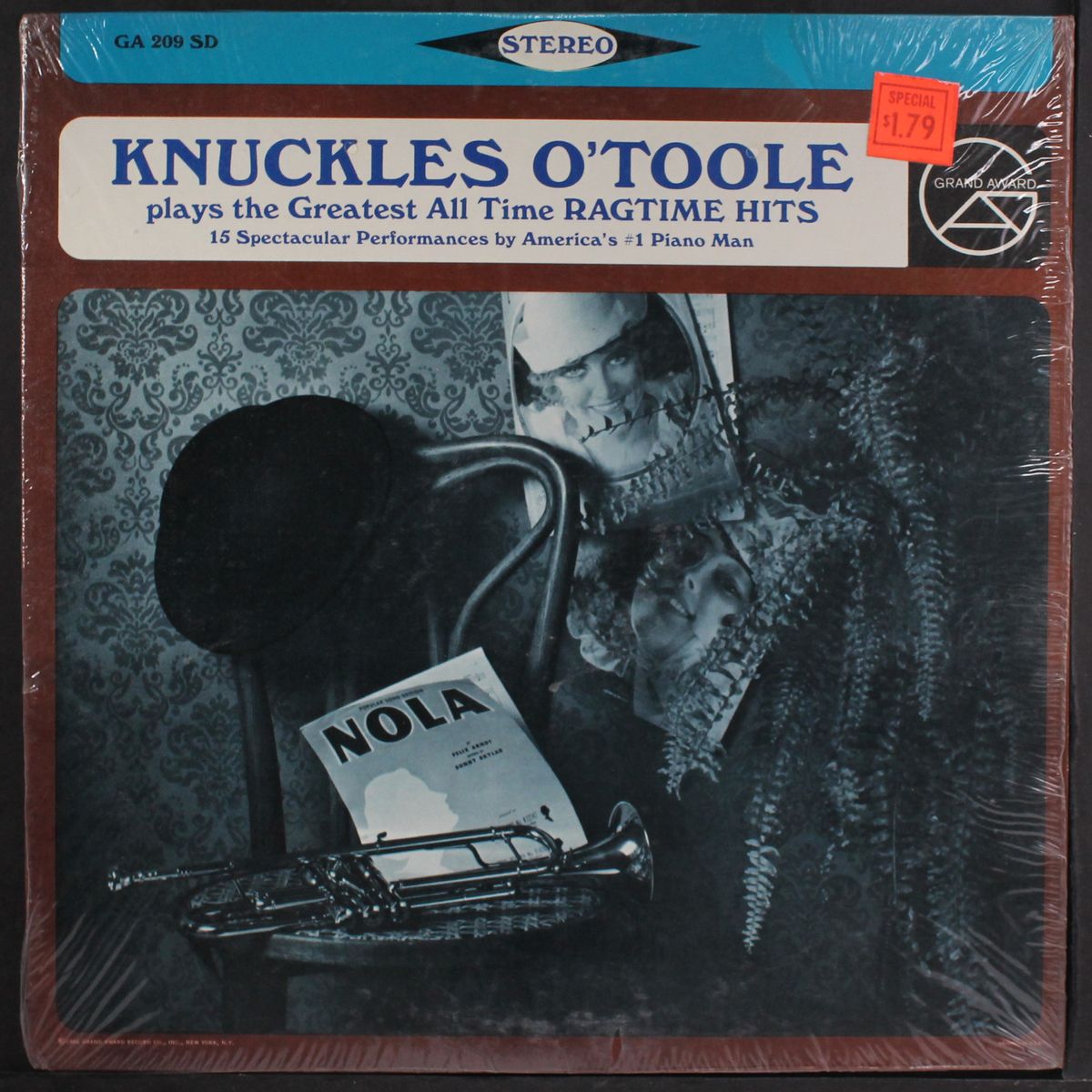 plays the greatest all time ragtime hits by KNUCKLES O'TOOLE