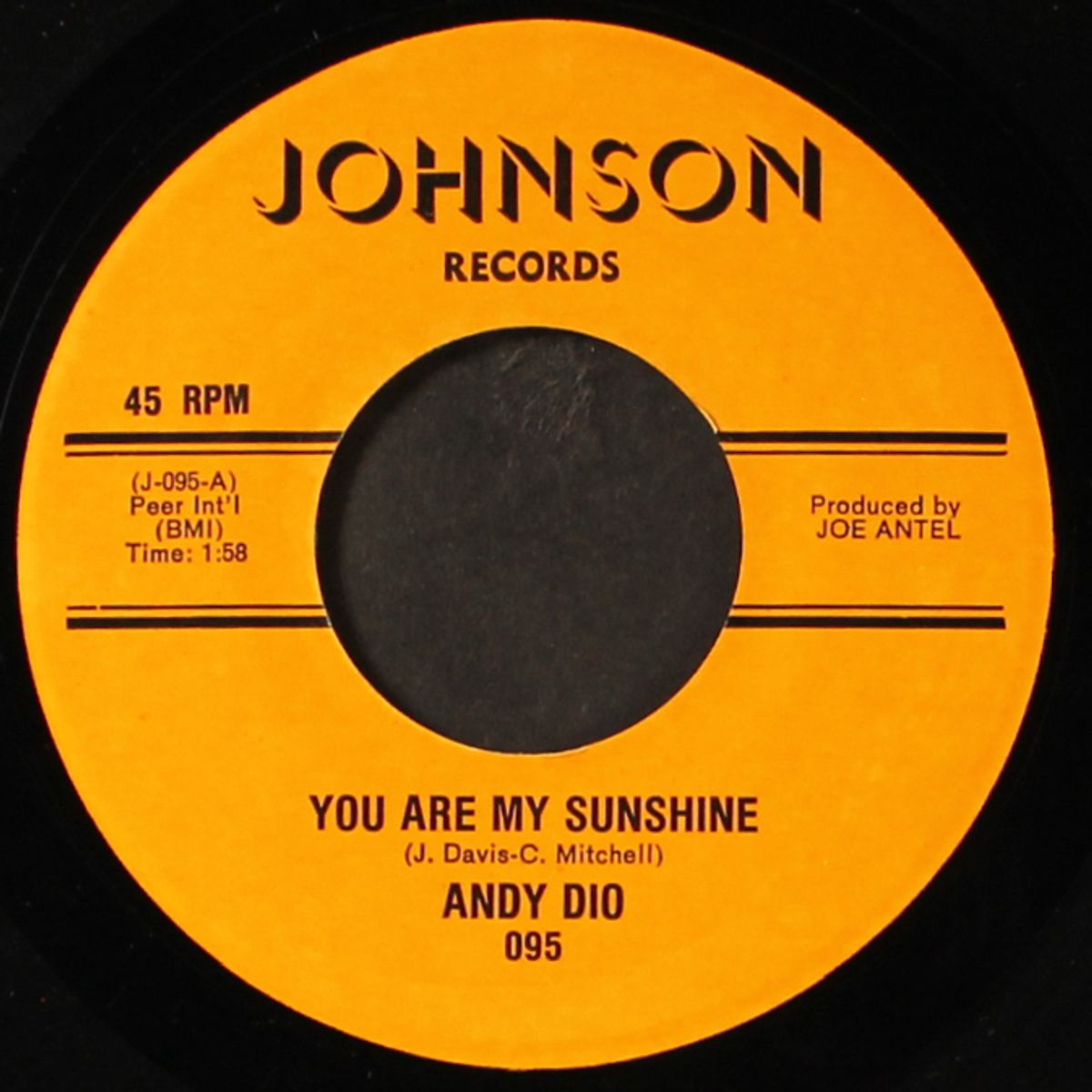 bonnie jean / you are my sunshine by ANDY DIO