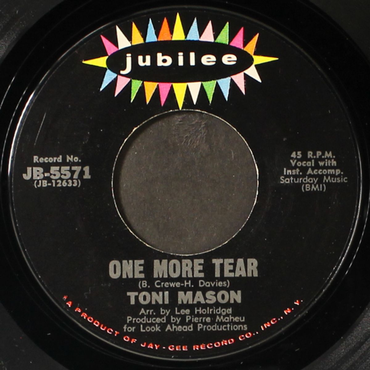 shadow of your love / one more tear by TONI MASON